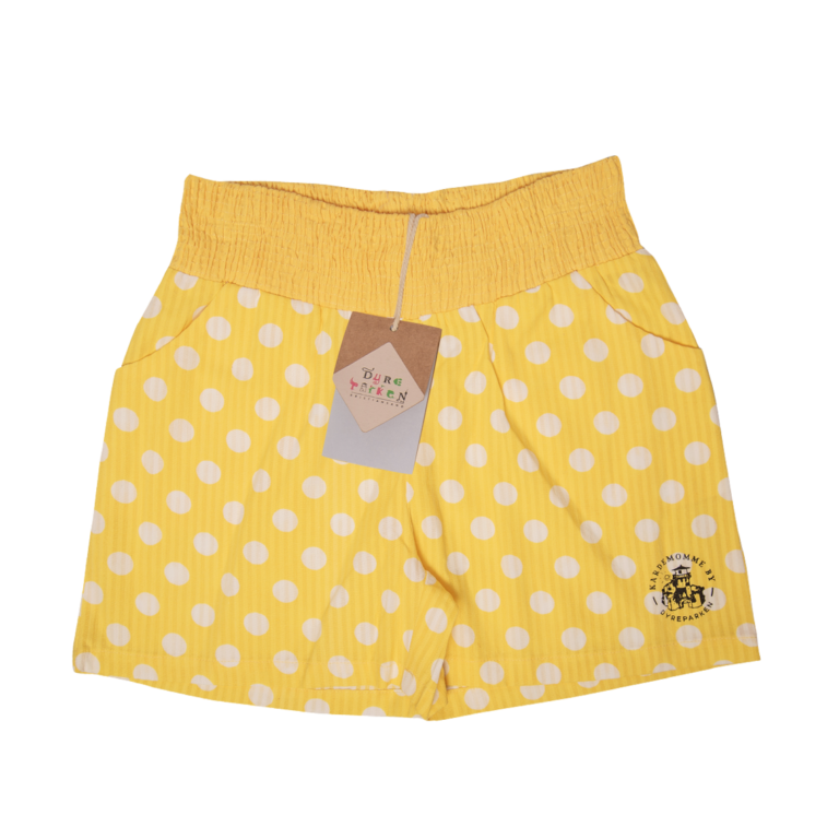 Tante Sofie shorts, gul med prikker, Kardemomme by