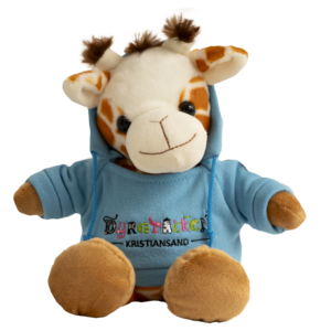 Sjiraff-bamse med genser